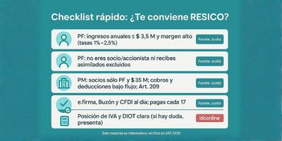 Checklist rápido RESICO