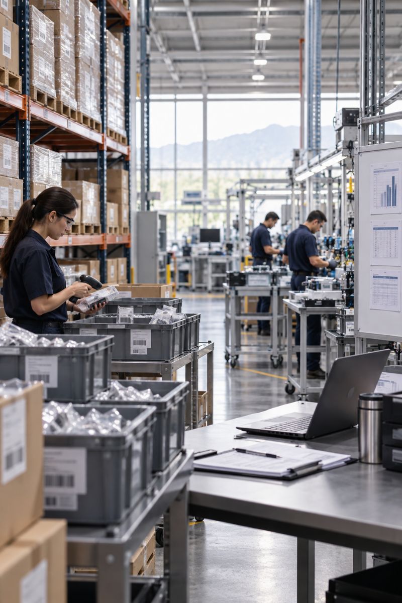 Operación IMMEX con inventarios, almacenes y control de materiales